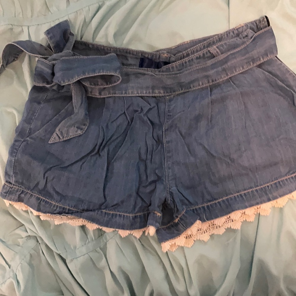 denim shorts